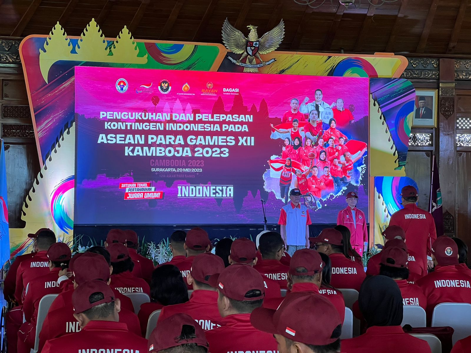 Pengukuhan dan Pelepasan Kontingen Indonesia pada ASEAN ParaGames XII Kamboja 2023 oleh Menpora RI