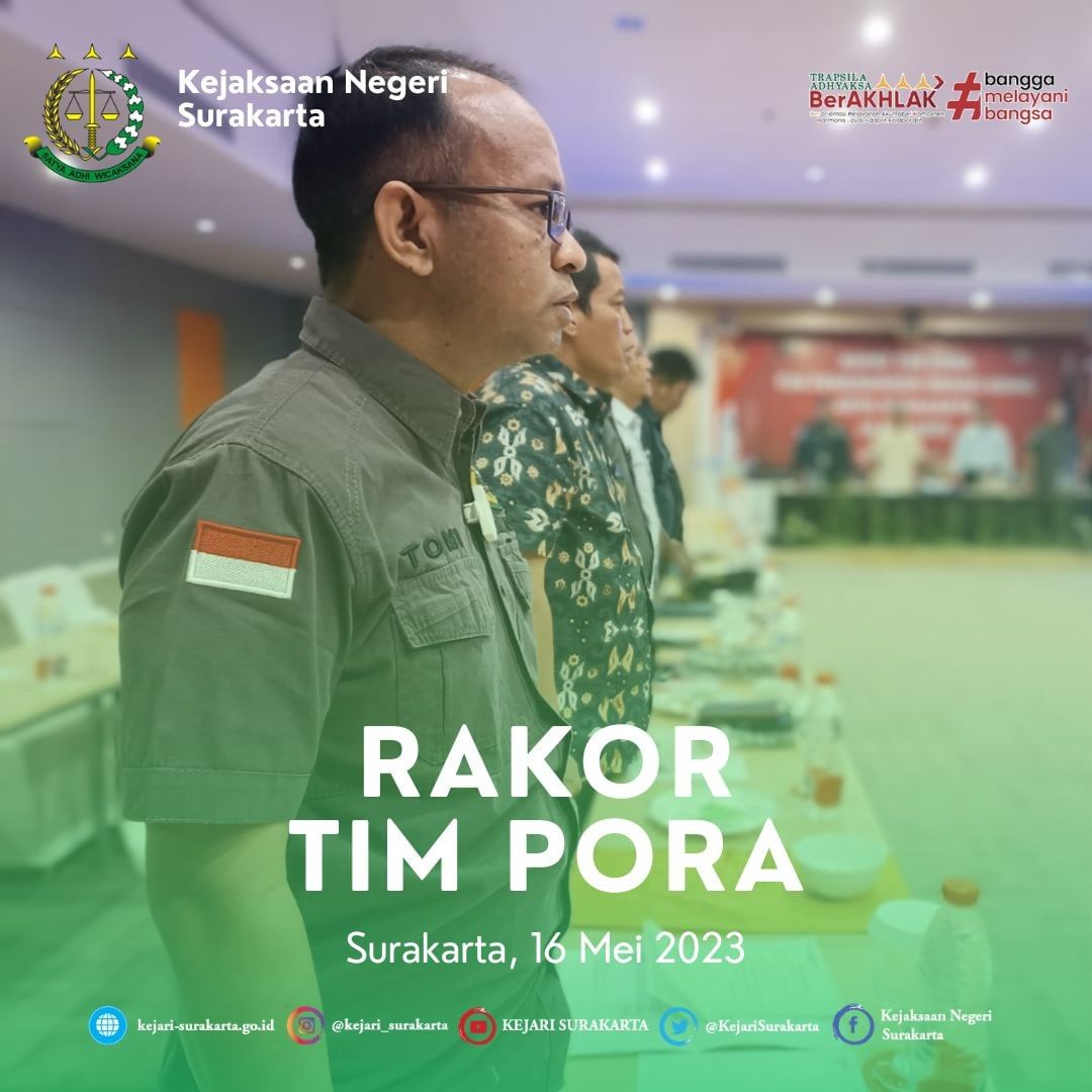 RAKOR TIM PORA KEJAKSAAN NEGERI SURAKARTA