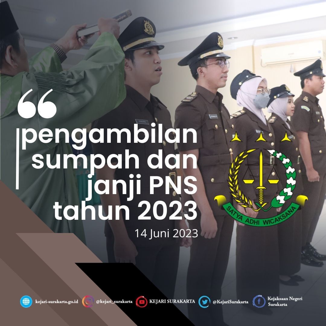 Pengambilan Sumpah dan Janji PNS Tahun 2023
