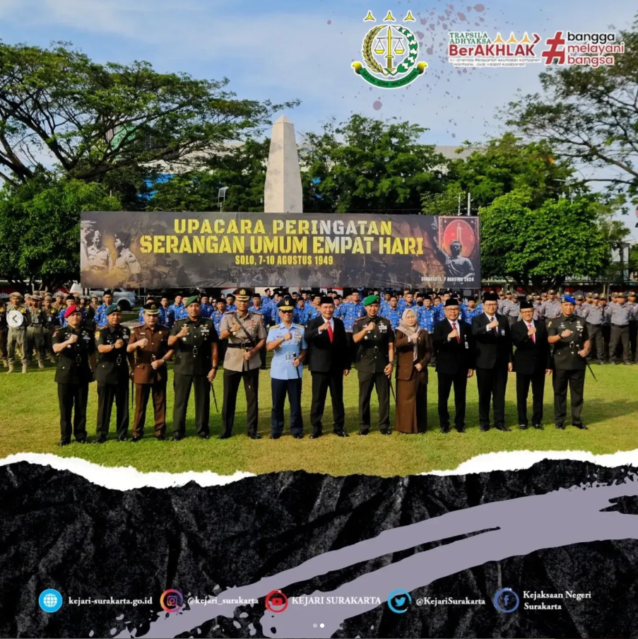  Upacara Peringatan Serangan Umum 4 Hari di Solo