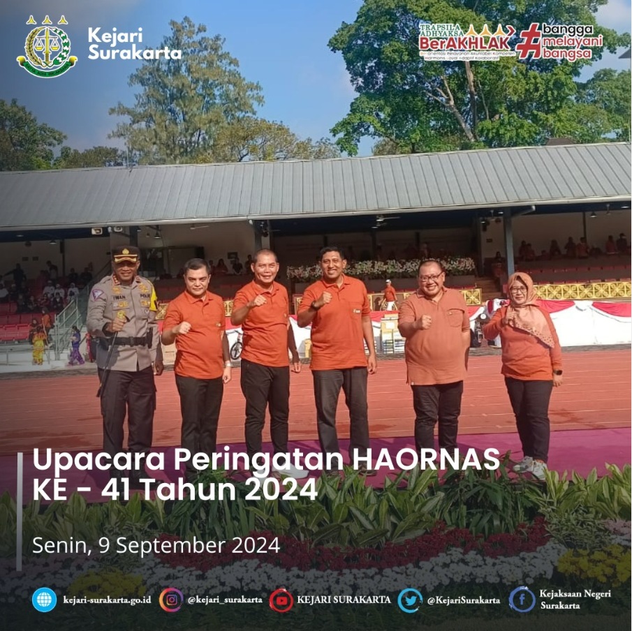 Upacara Peringatan HAORNAS Ke-41 Tahun 2024