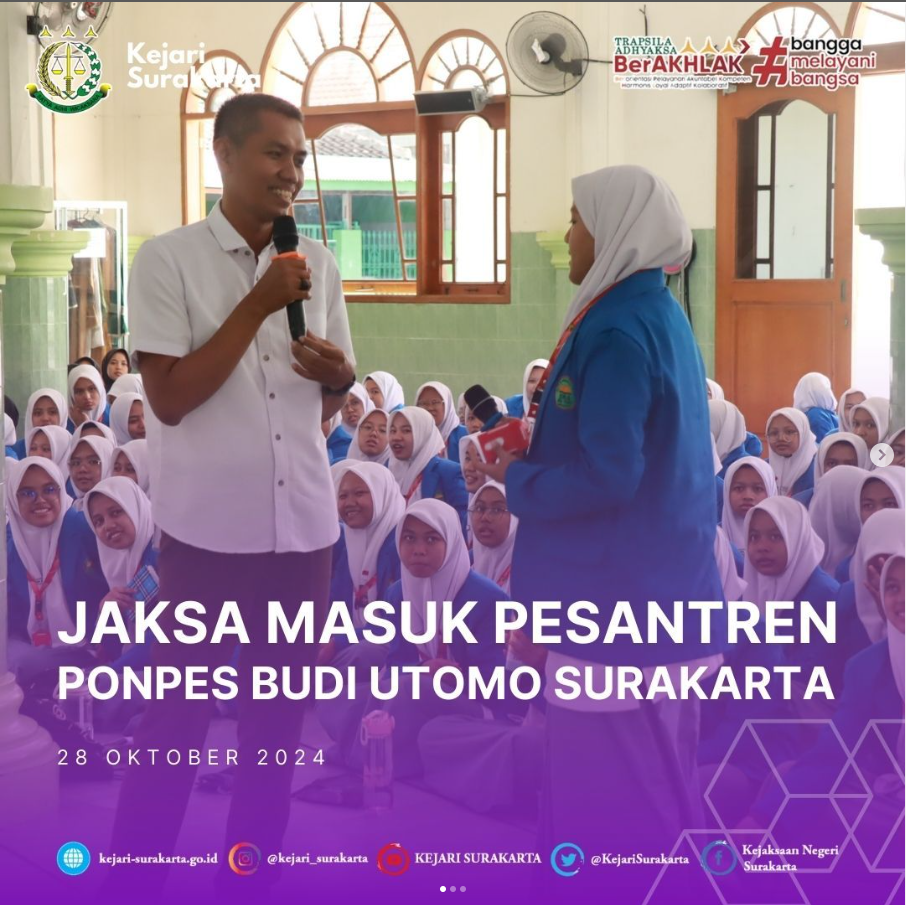 Jaksa Masuk Pesantren di Ponpes Budi Utomo Surakarta