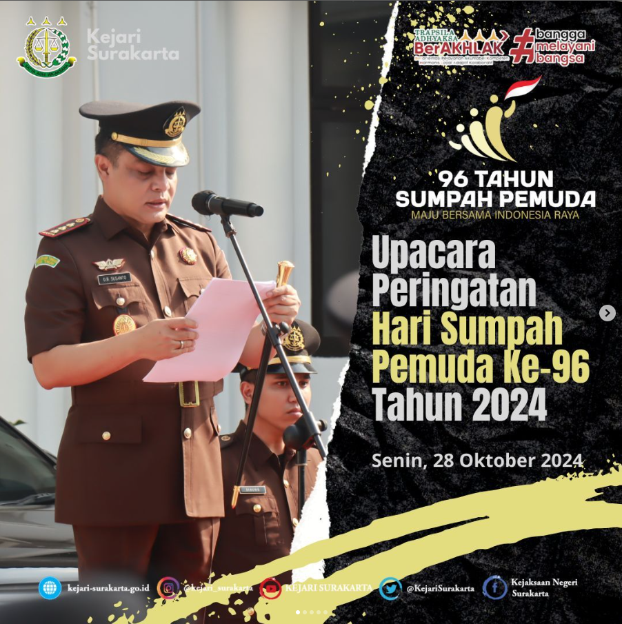 Upacara Peringatan Hari Sumpah Pemuda Ke-96