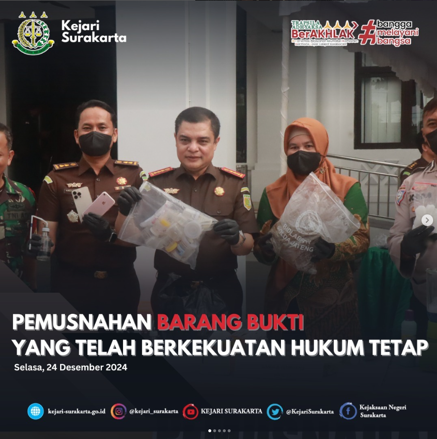 Pemusnahan Barang Bukti
