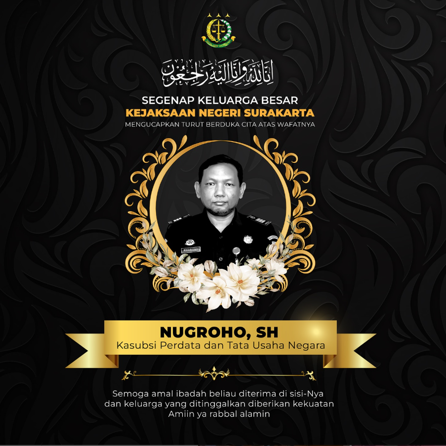turut berduka cita atas wafatnya Nugroho, SH