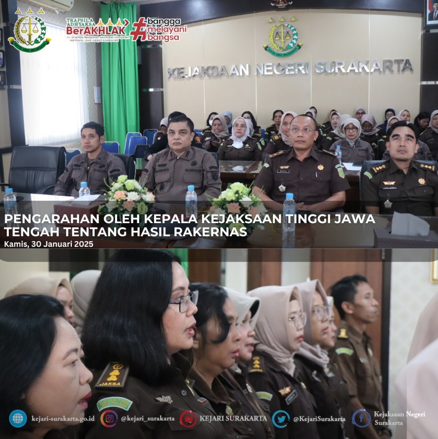 Pengarahan oleh Kepala Kejaksaan Tinggi Jawa Tengah