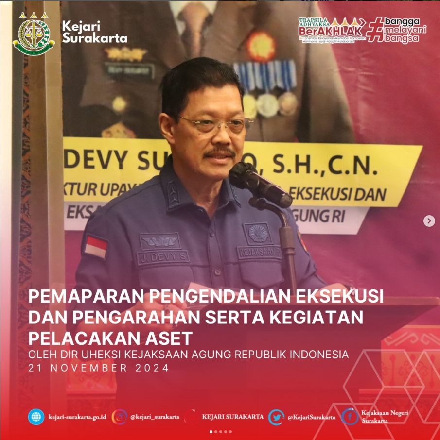 Pengendalian Eksekusi dan Pengarahan Serta Kegiatan Pelacakan Aset