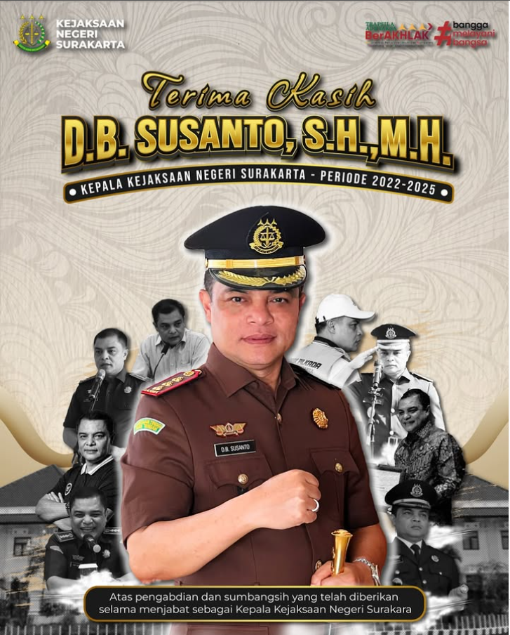 Terima kasih bapak D.B. Susanto, S.H.,M.H.