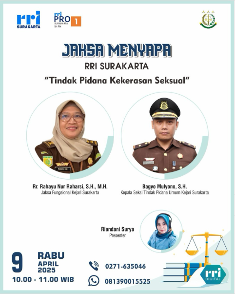 Jaksa Menyapa dengan topik “Tindak Pidana Kekerasan Seksual”