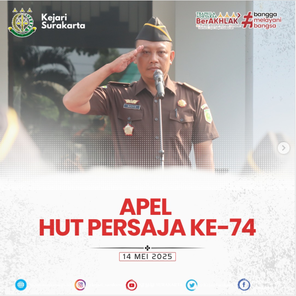 Apel Peringatan Hari Ulang Tahun Persaja ke-74