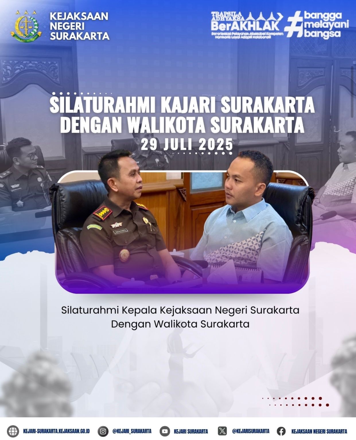 Silaturahmi Kajari Surakarta Dengan Walikota Surakata