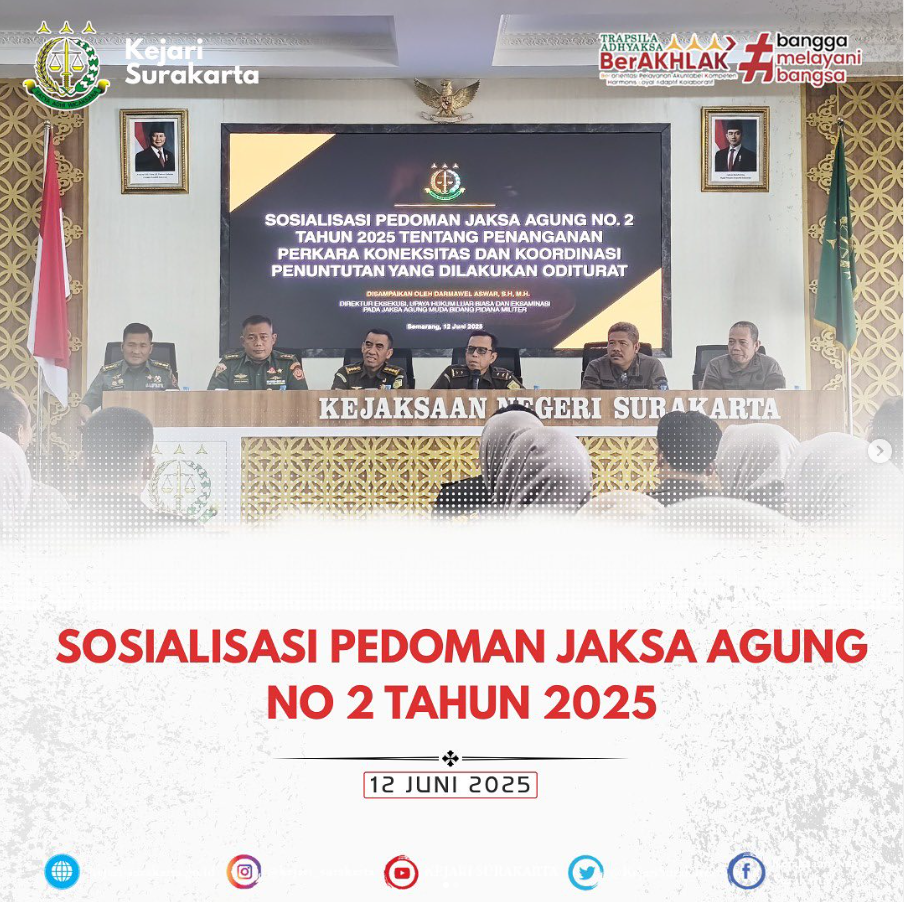  sosialisasi pedoman Jaksa Agung No 2 Tahun 2025