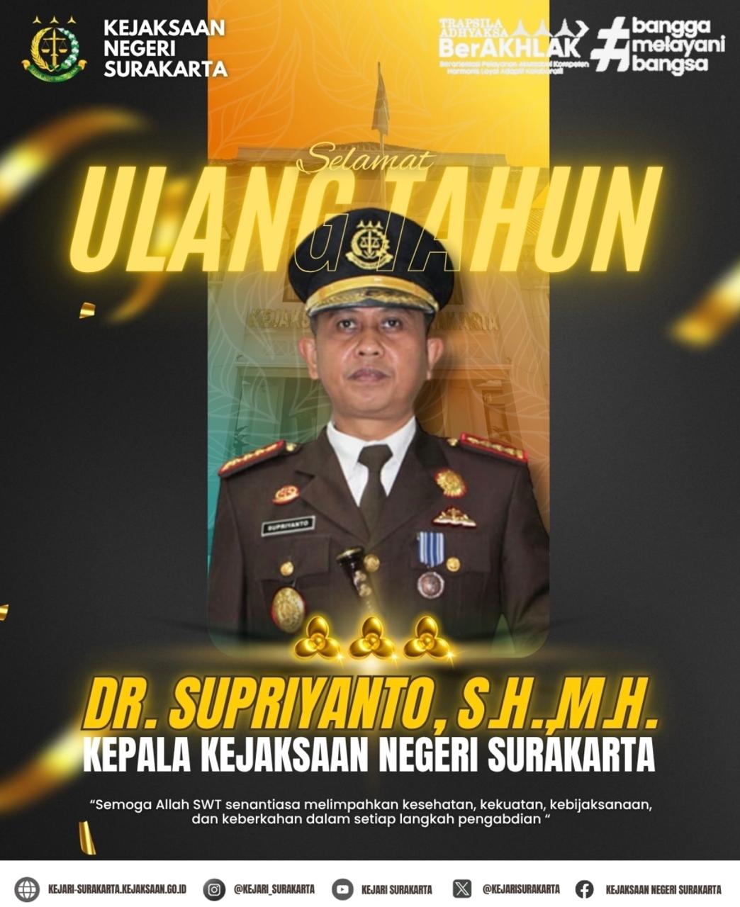 Ulang Tahun Kepala Kejaksaan Negeri Surakarta
