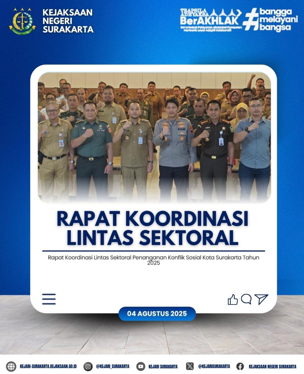 Rapat Koordinasi Lintas Sektoral