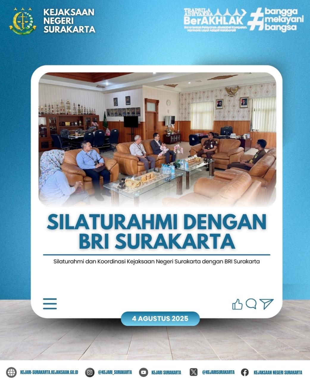 Silaturahmi dengan BRI Surakarta