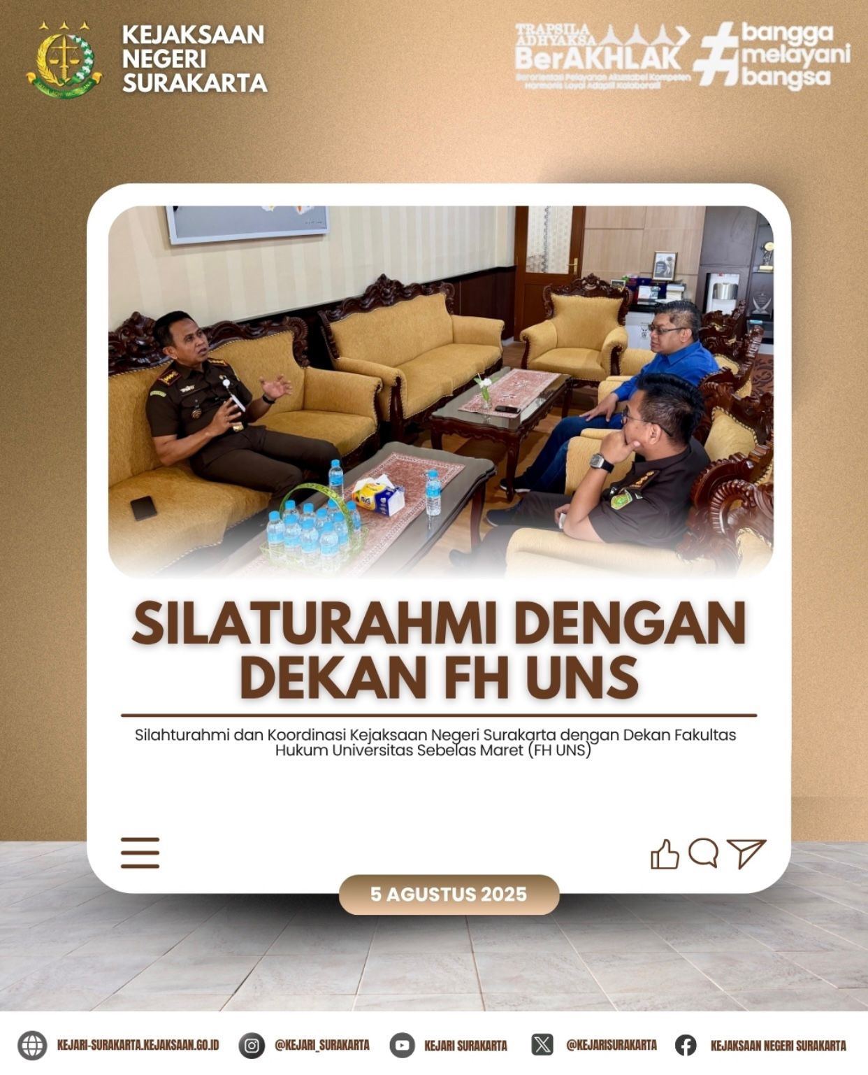Silaturahmi dengan Dekan FH UNS