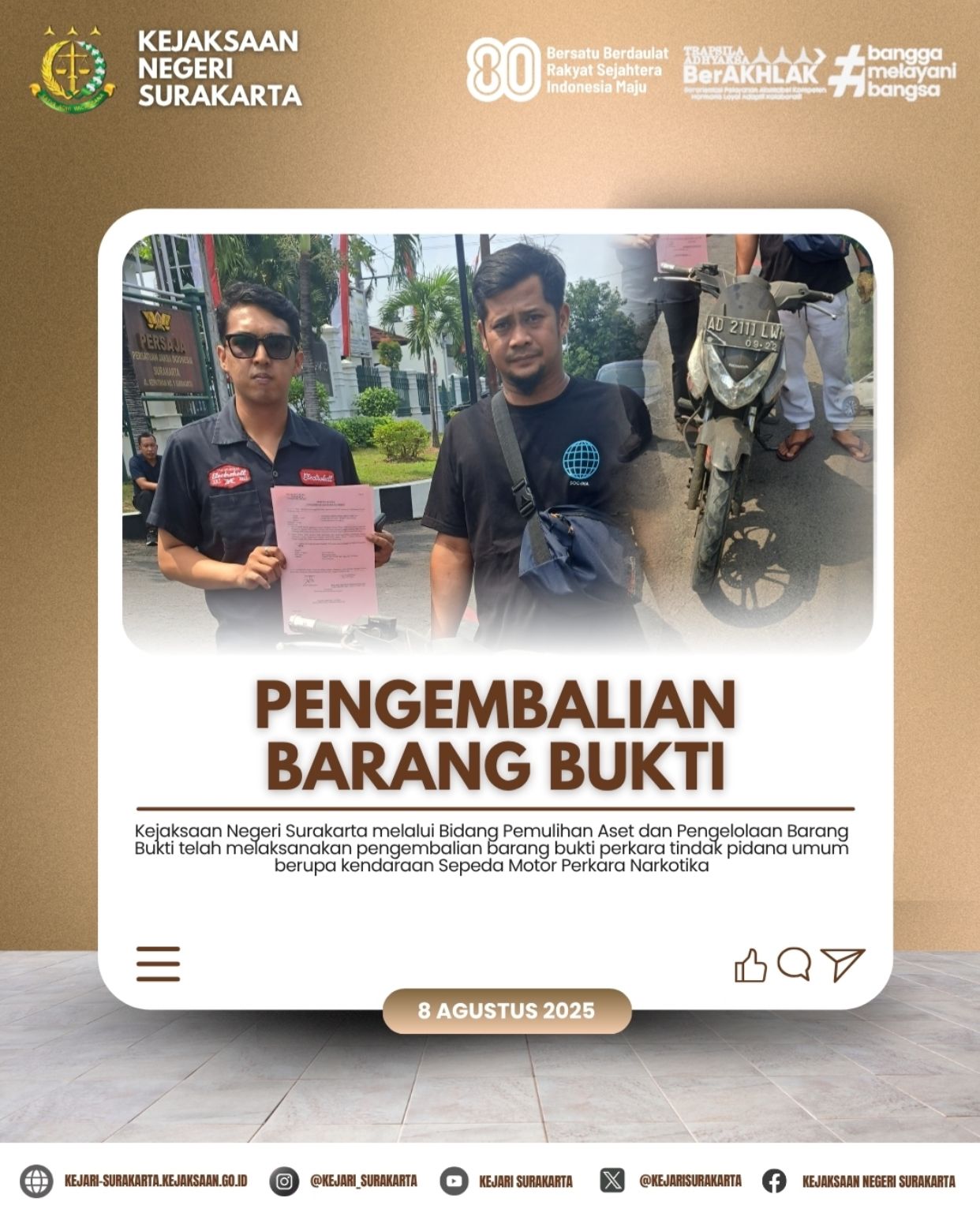 Pengembalian Barang Bukti