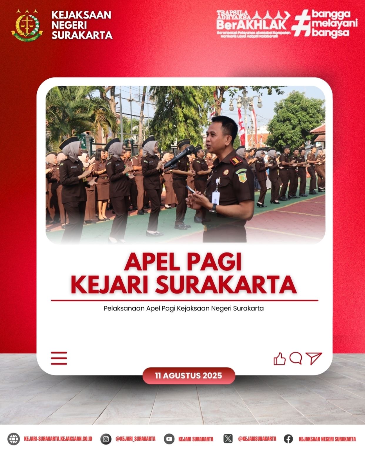 Apel Pagi Kejari Surakarta