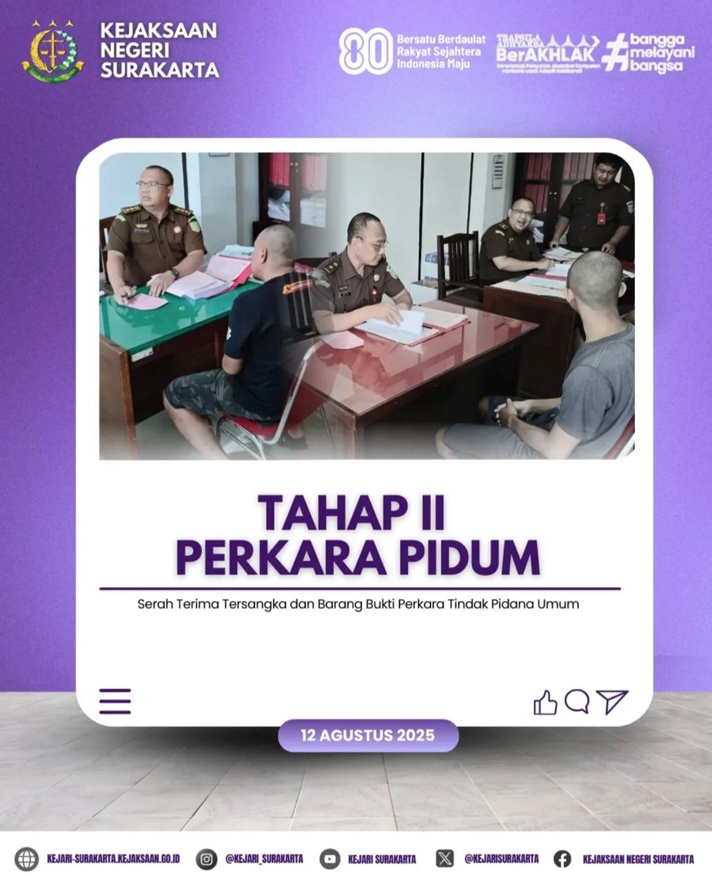 Tahap II Perkara Pidum