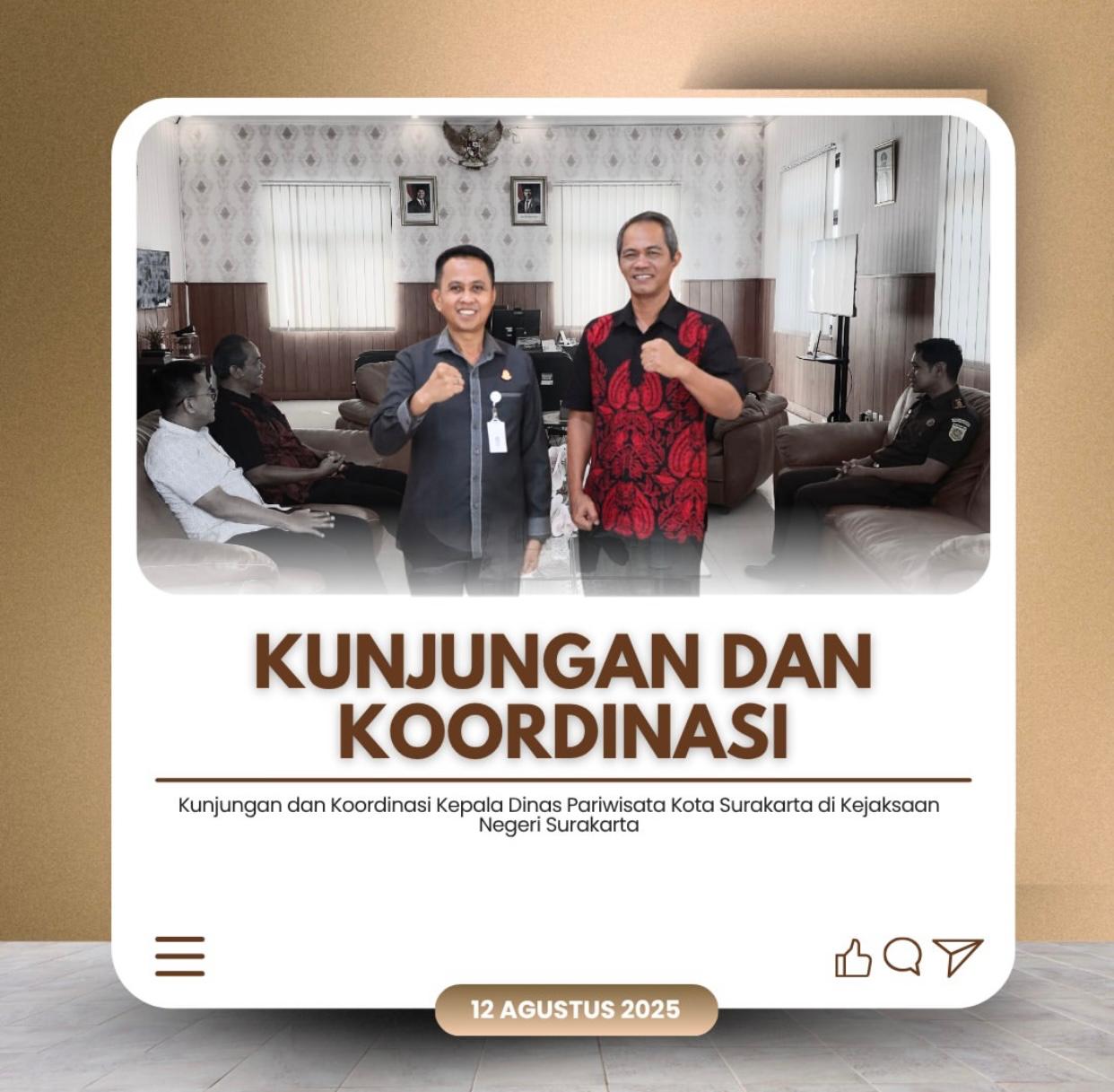 Kunjungan dan Koordinasi Dinas Pariwisata