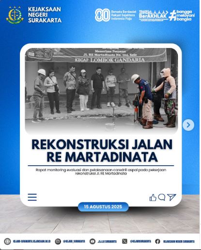 Rekonstruksi Jalan Re Martadinata