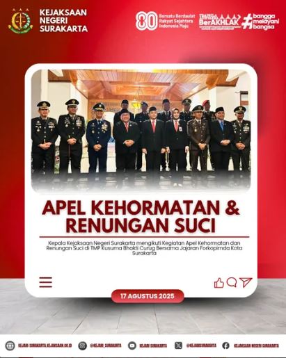 Apel Kehormatan & Renungan Suci