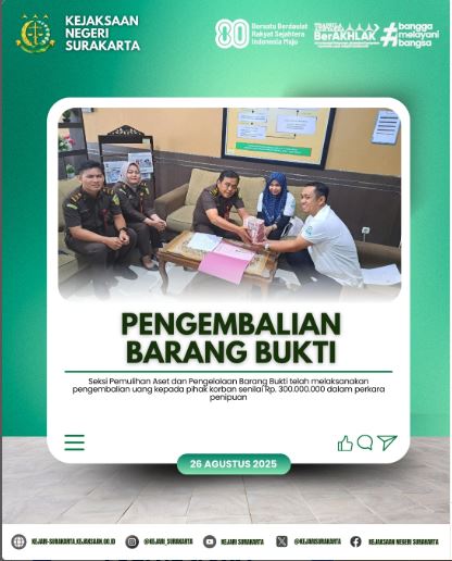Pengembalian Barang Bukti