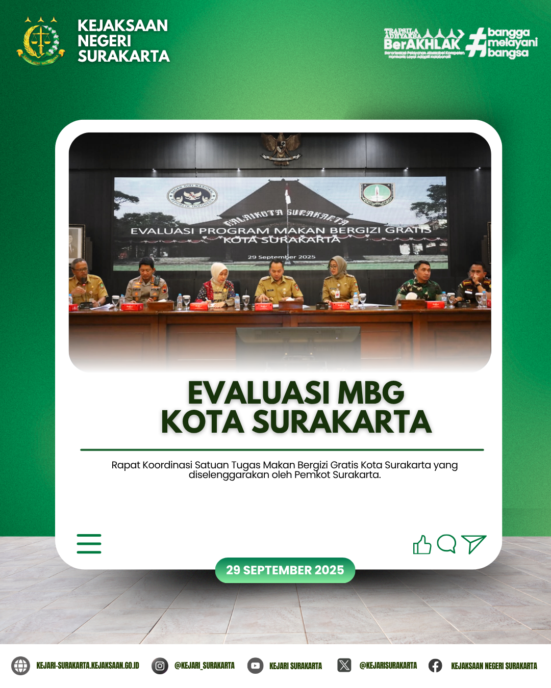 Evaluasi MBG Kota Surakarta