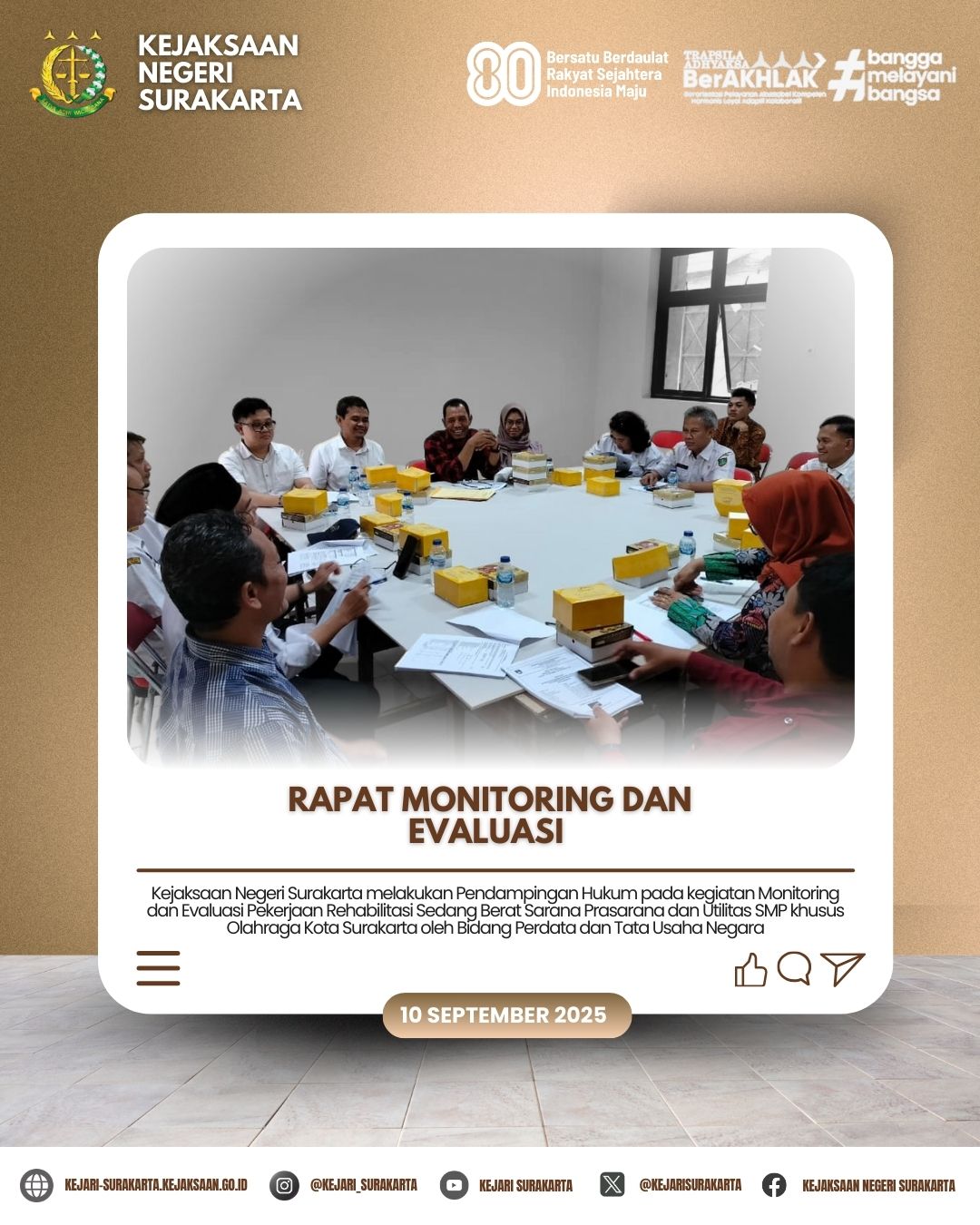 Rapat Monitoring Evaluasi