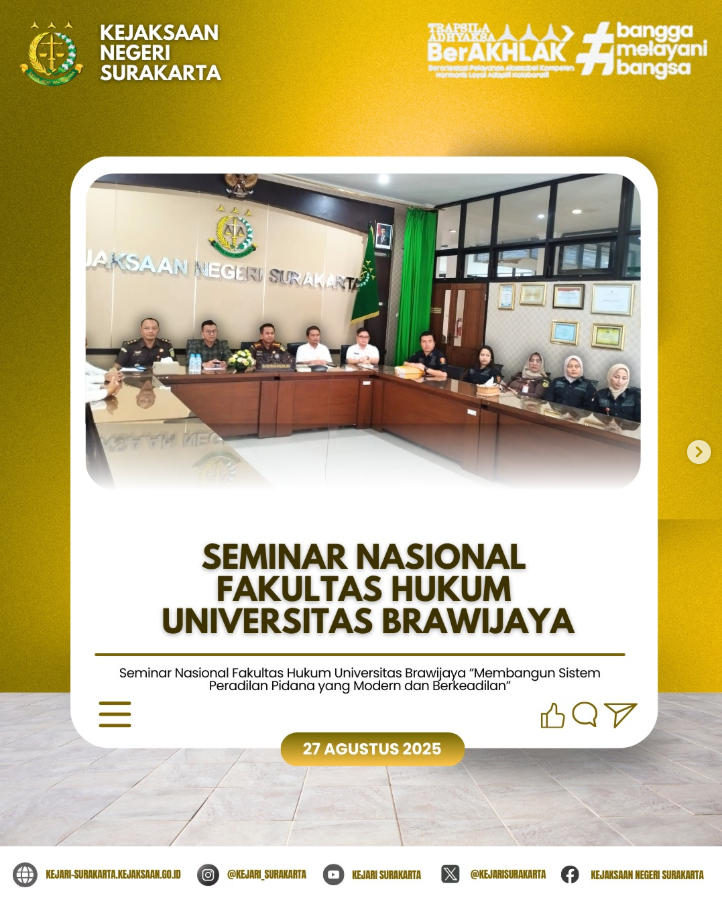 Seminar Nasional Fakultas Hukum Universitas Brawijaya
