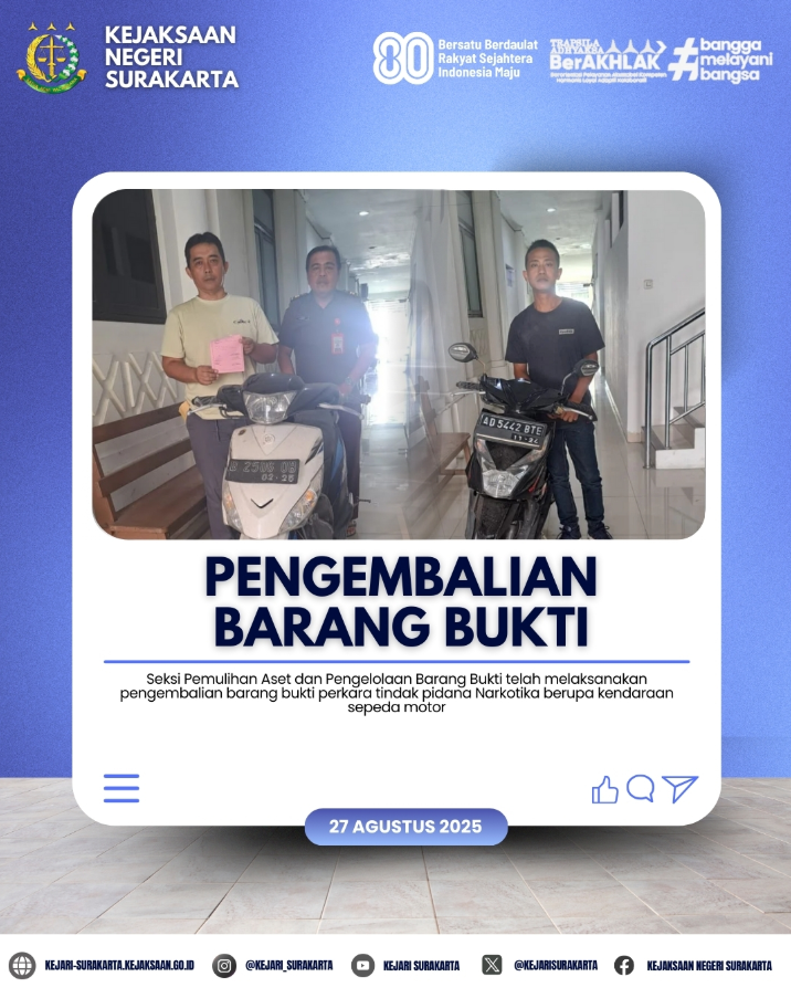 pengembalian barang bukti
