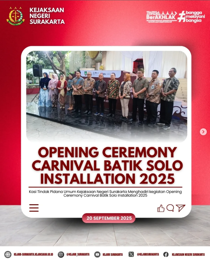 Opening Ceremony Carnival Batik Solo Installation 20
