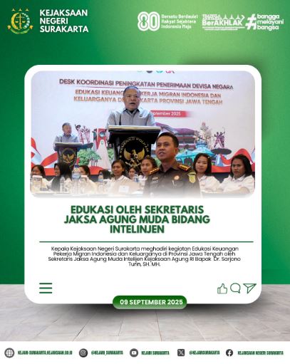 Edukasi Oleh Bapak Sekretaris Jaksa Muda Bidang Intelijen