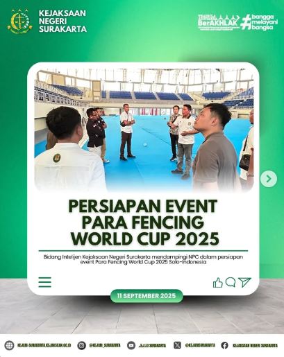 Persiapan Evnt Para Fencing Word Cuo 2025