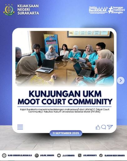 Kunjungan UKM Moot Cout Community
