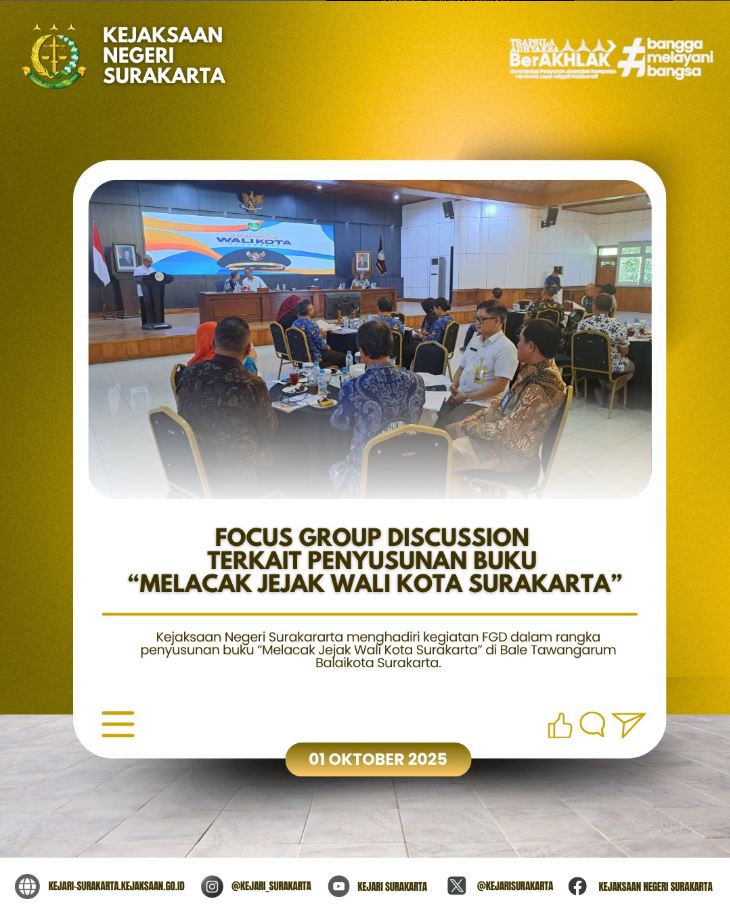 FGD Penyusunan Buku “Melacak Jejak Wali Kota Surakarta”