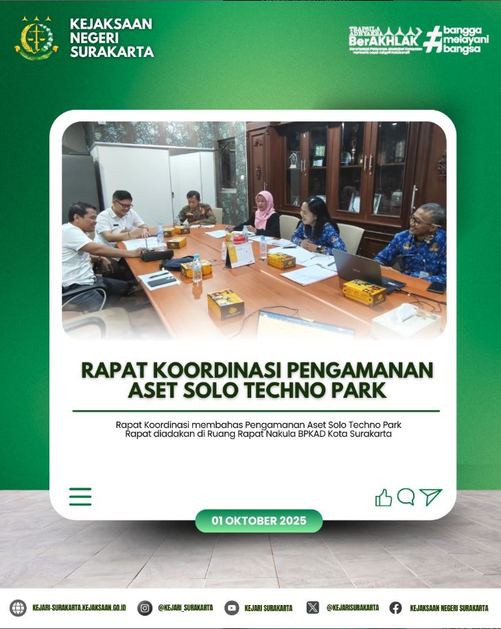 Rapat Koordinasi Pengamanan Aset Solo Techno Park