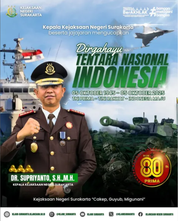  DIRGAHAYU TENTARA NASIONAL INDONESIA KE-80