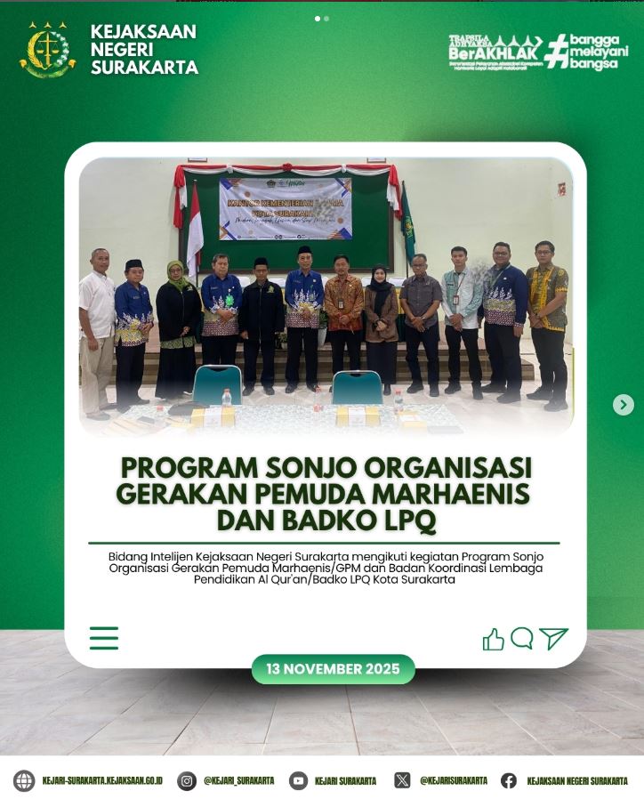 Program sonjo oragnisasi gerakan pemuda Marhaenis dan Badqo LPQ
