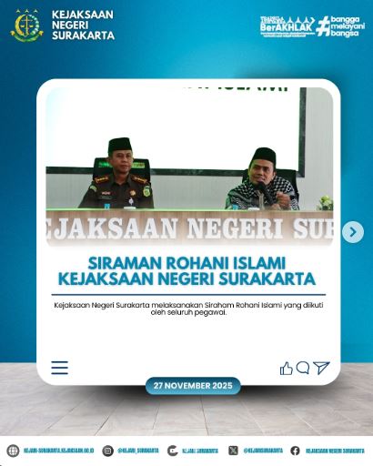 Siraman Rohani Islami Kejaksaan Negeri Surakarta