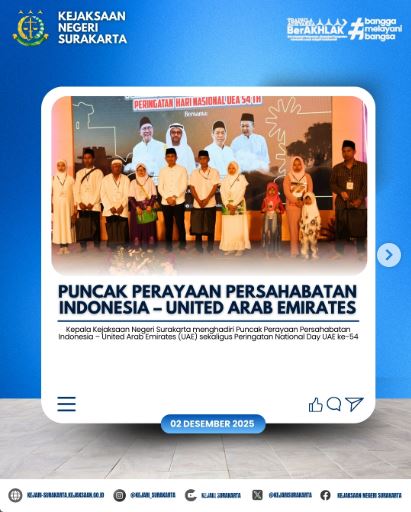 Puncak Perayaan Persahabatan Indonesia-United Arab Emirates