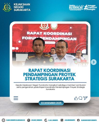Rapat Koordinasi Pendampingan Proyek Strategis Surakarta