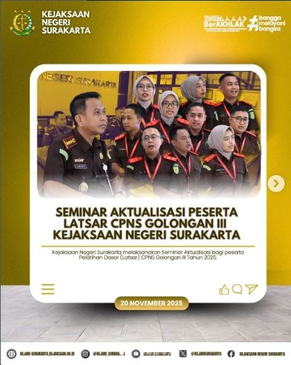 Seminatr Aktualisasi Latsar CPNS Gol III Kejari Surakarta