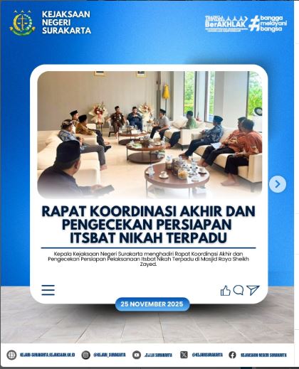 Rapat Koordinasi Akhirnya & Pengecekan Persiapan Itsbat Nikah Terpadu