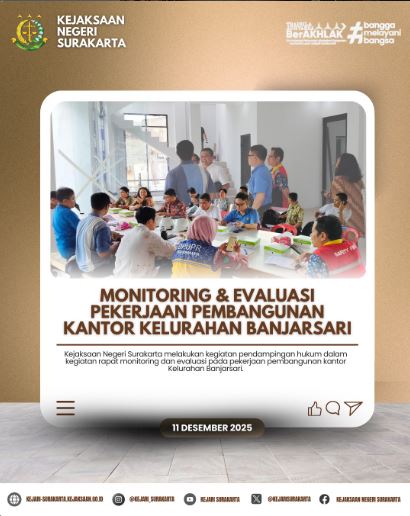 Pendampingan HUKUM- Monev Pembangunan Kantor Kelurahan Banjarsari