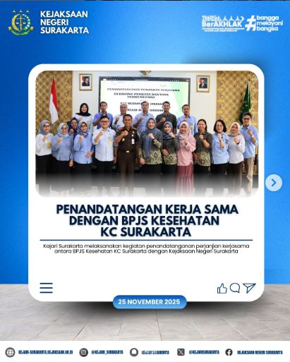 Penandatanganan Kerja Sama Dengan BPJS Kesehatan KC Surakarta
