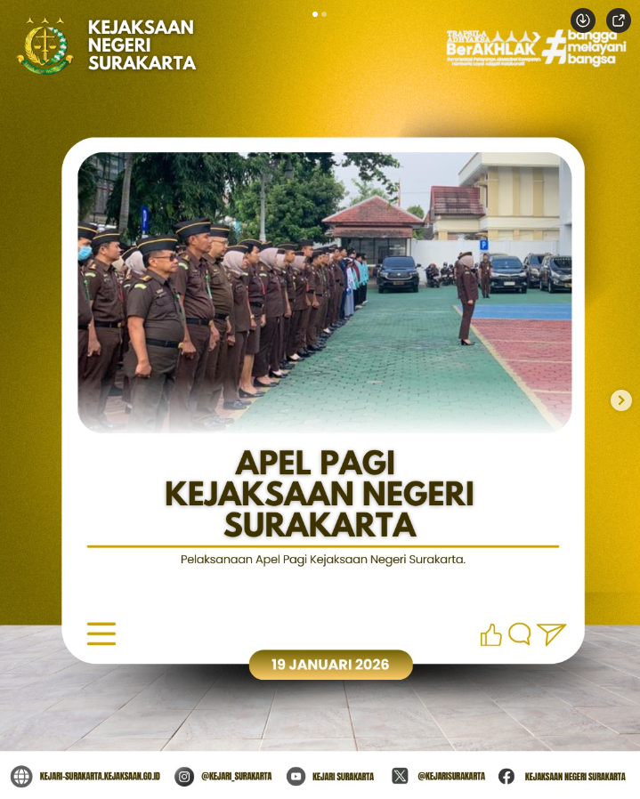 Apel Pagi Kejaksaan Negeri Surakarta