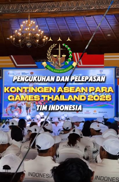 Pengukuhan dan Pelepasan Kontingen ASEAN PARA GAMES Thailand 2025 Tim Indoneisa