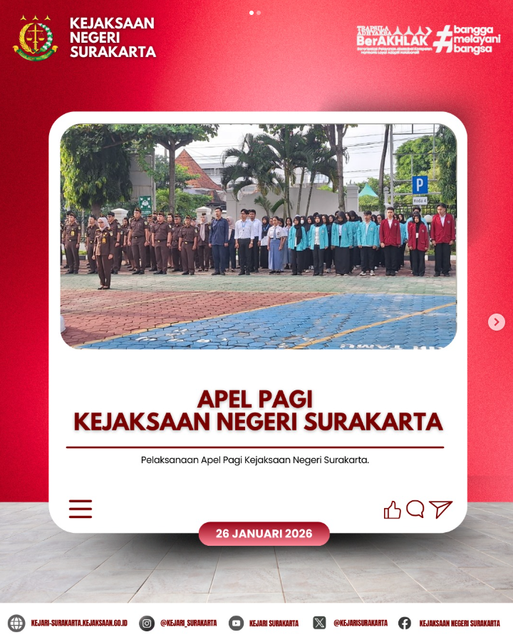 Apel Pagi Kejaksaan Negeri Surakarta