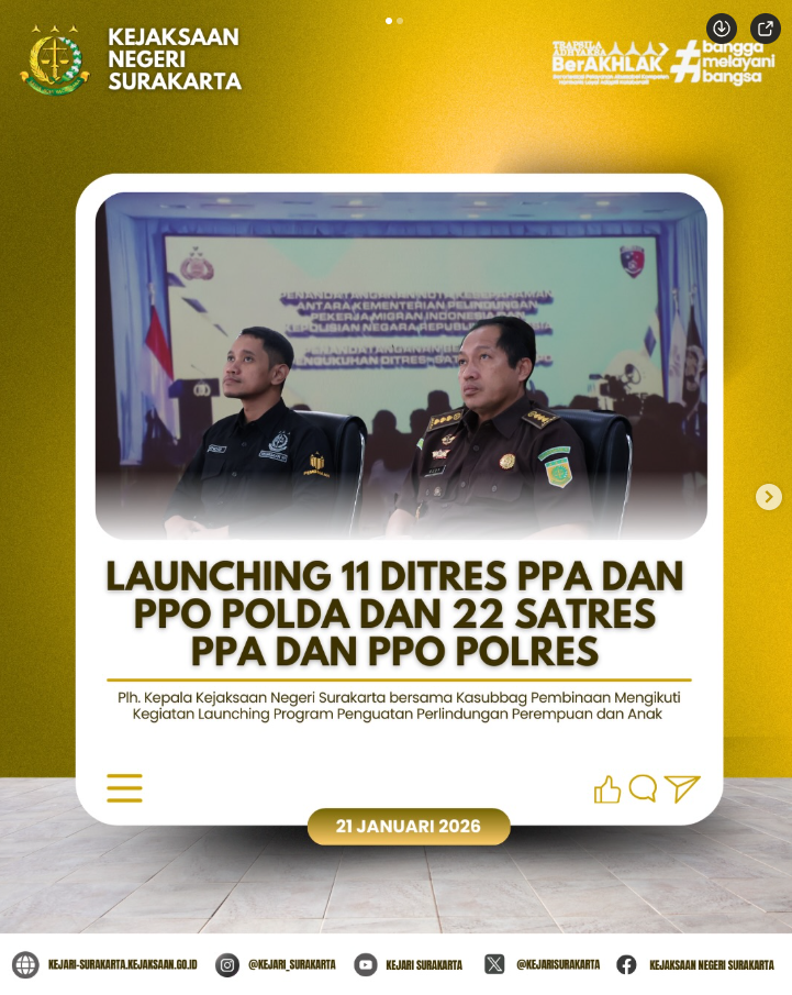 Launching 11 Ditres PPA dan PPO Polda dan 22 Satres PPA dan PPO Polres